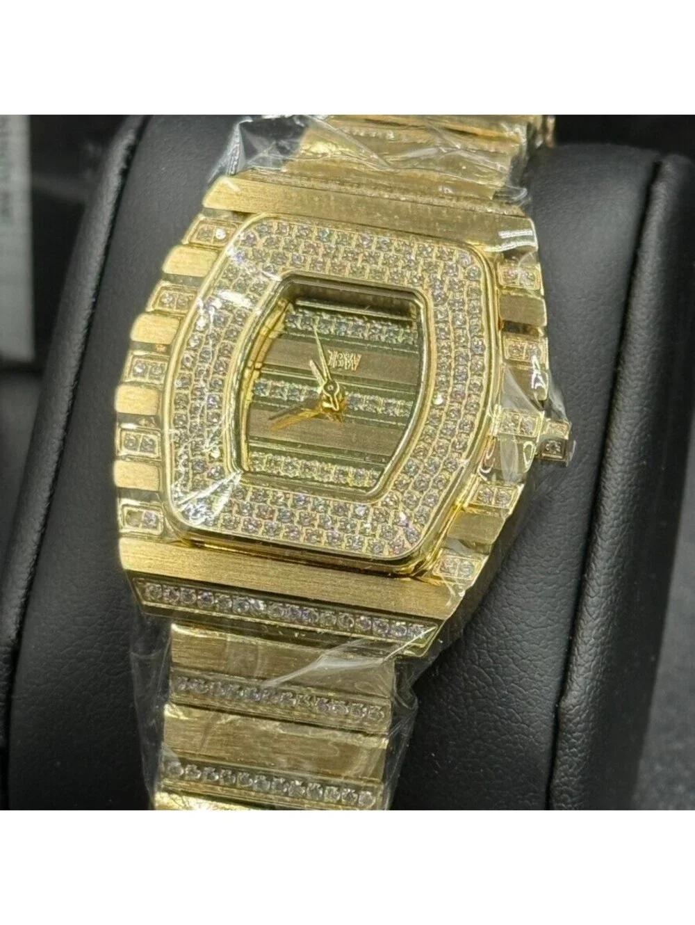 JBW Women's Gold Tone Crystal Accented Watch